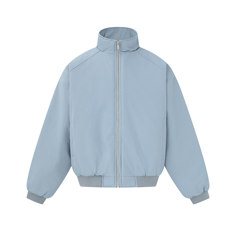 Unisex Boxy-Blousonjacke mit hohem Stehkragen und elastischem Saum Nord Taschen