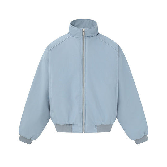 Unisex Boxy-Blousonjacke mit hohem Stehkragen und elastischem Saum Nord Taschen