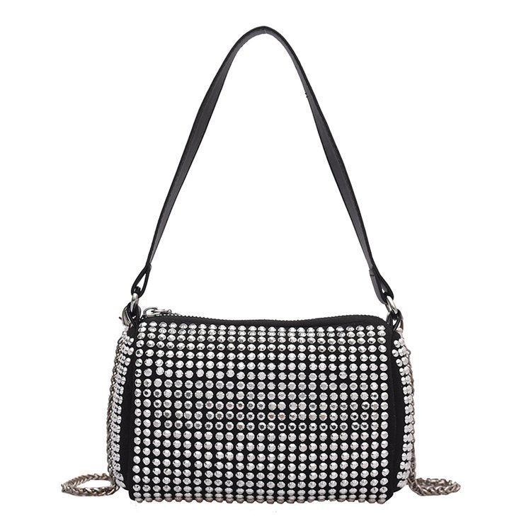 Damen elegante Umhängetasche mit Strassverzierungen Nord Taschen