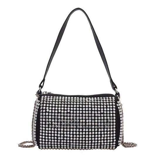 Damen elegante Umhängetasche mit Strassverzierungen Nord Taschen