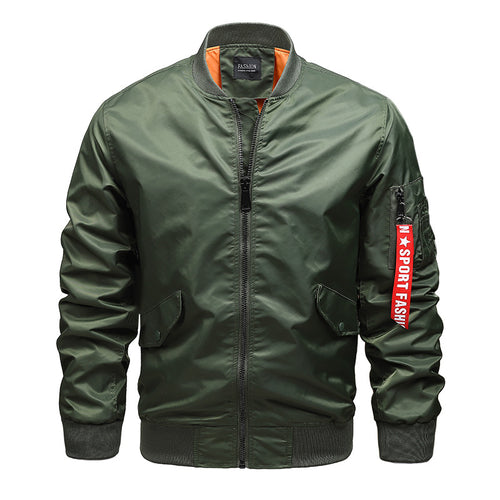 Herren leichtes Pilotblouson aus Hightech‑Nylon mit Ärmel‑Organizer und kontrastierendem Innenfutter Nord Taschen