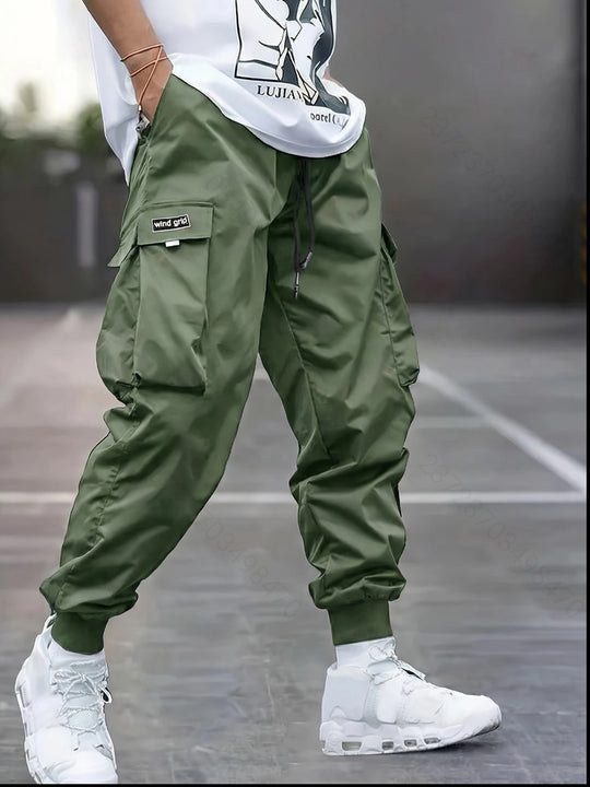 Herren Tapered Cargo-Joggerhose mit elastischem Tunnelzug, verstärkten Klappentaschen & gerippten Knöchelbündchen Nord Taschen