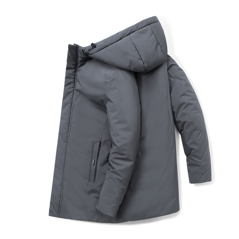 Herren moderner Urban-Longparka mit versteckter Reißverschlussblende und ergonomischer Kapuze Nord Taschen