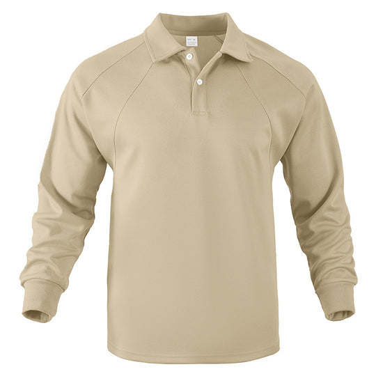 Herren Polo-Sweatshirt mit Raglanärmeln, Halbknopfleiste und Rippbündchen Nord Taschen