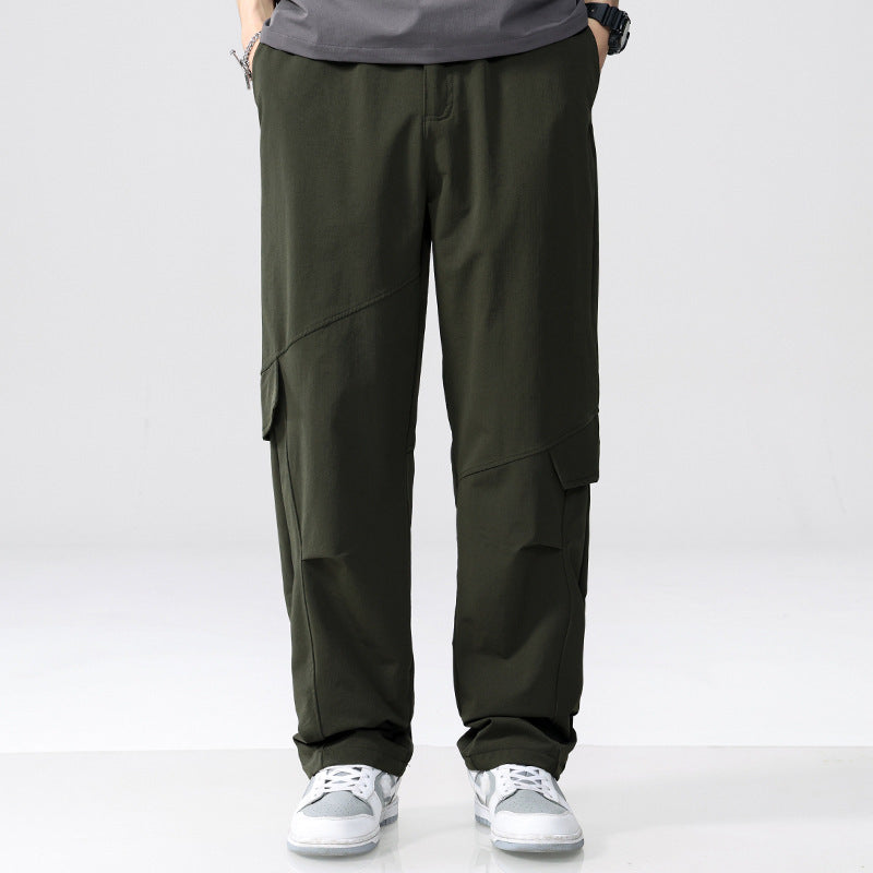 Herren Cargo-Hose im Utility-Look mit Relaxed-Fit, Mehrfach-Beintaschen und elastischem Bund Nord Taschen