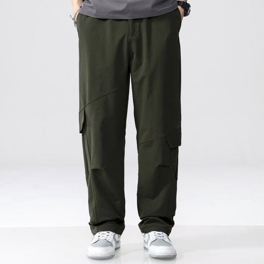 Herren Cargo-Hose im Utility-Look mit Relaxed-Fit, Mehrfach-Beintaschen und elastischem Bund Nord Taschen