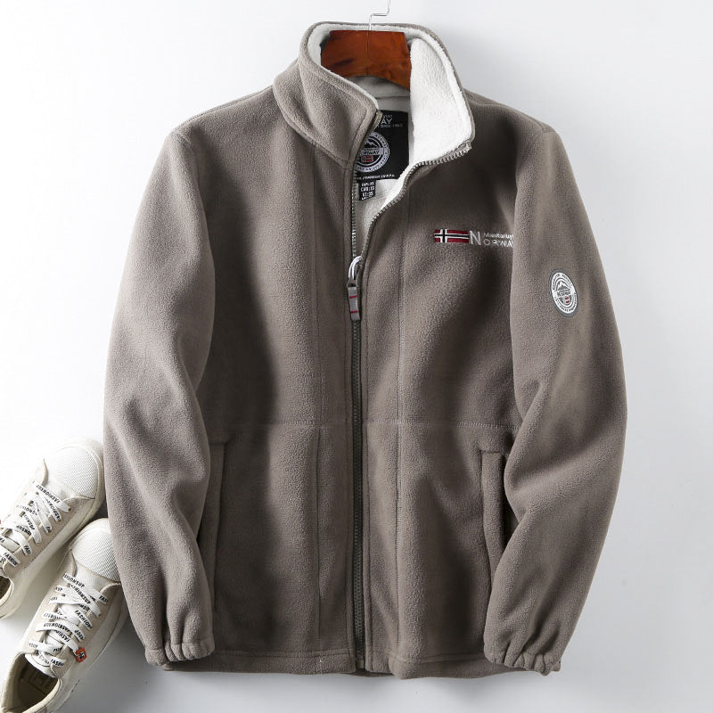 Herren Fleece Jacke Nord Taschen