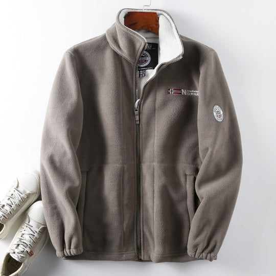 Herren Fleece Jacke Nord Taschen
