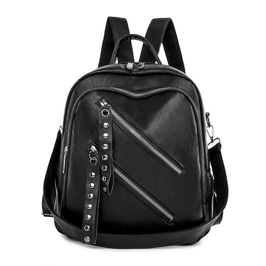 Damen modischer Rucksack mit trendigen Nieten und Reißverschlussdetails Nord Taschen