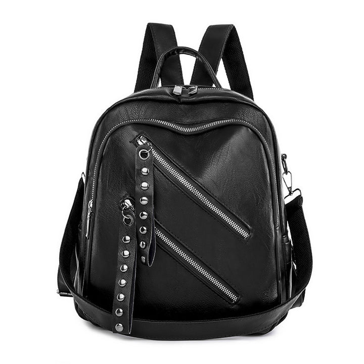 Damen modischer Rucksack mit trendigen Nieten und Reißverschlussdetails Nord Taschen