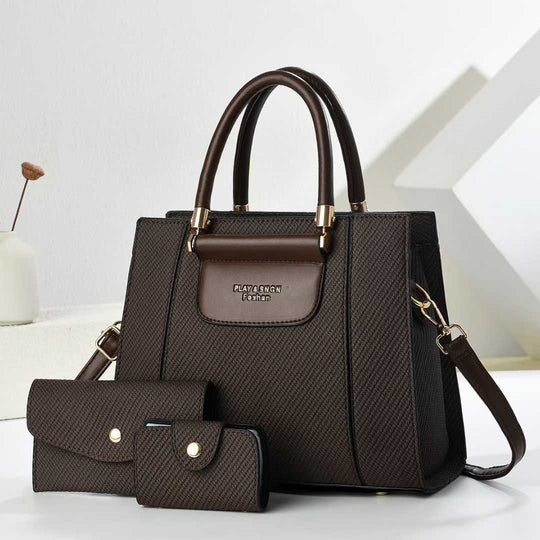Damen elegante Handtasche mit abnehmbarem Portemonnaie Nord Taschen