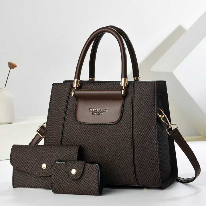 Damen elegante Handtasche mit abnehmbarem Portemonnaie Nord Taschen