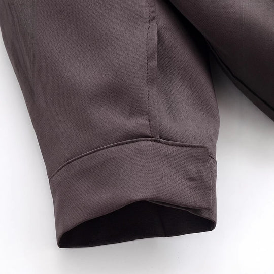 Damen Oversized Cropped Bomberjacke mit Funnelkragen und Raglanärmeln Nord Taschen