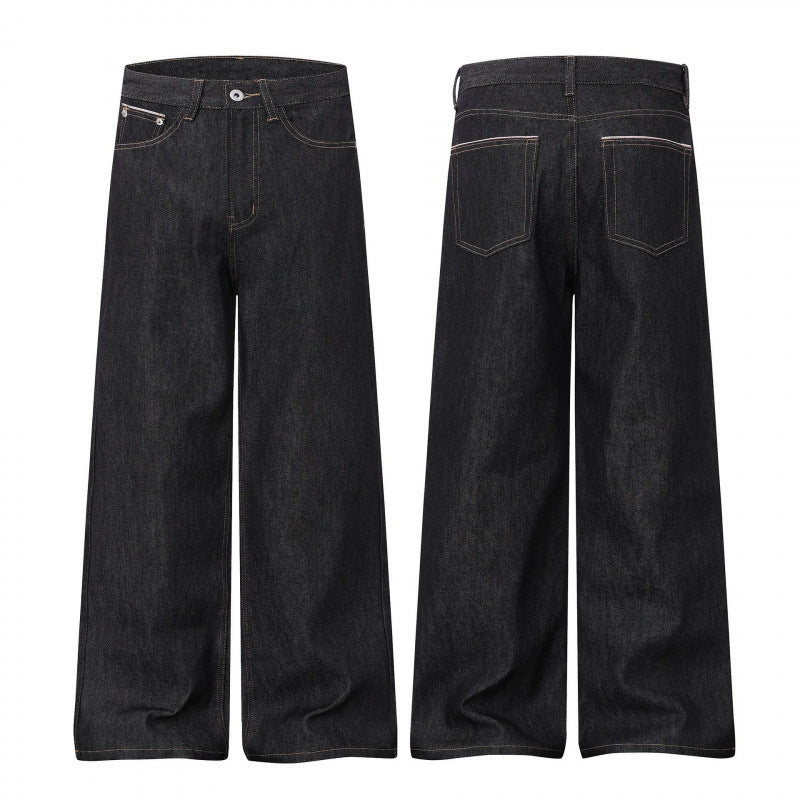 Damen Weite Highwaist-Jeanshose im Balloon-Cut mit weitem Bein und klassischem Taschen-Design Nord Taschen