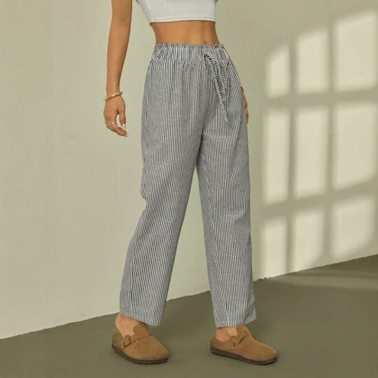 Damen Luftige und bequeme Baumwollhose Nord Taschen