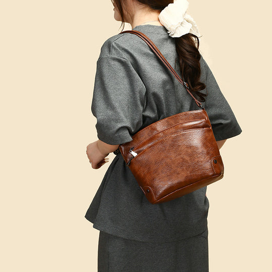 Damen Umhängetasche mit eleganter zweifacher Fächerausstattung Nord Taschen