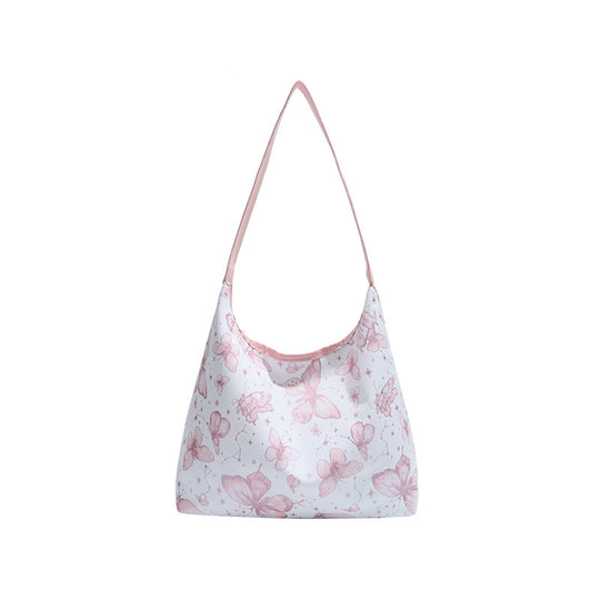 Damen Hobo-Tasche mit floralem Schmetterlingsmotiv Nord Taschen