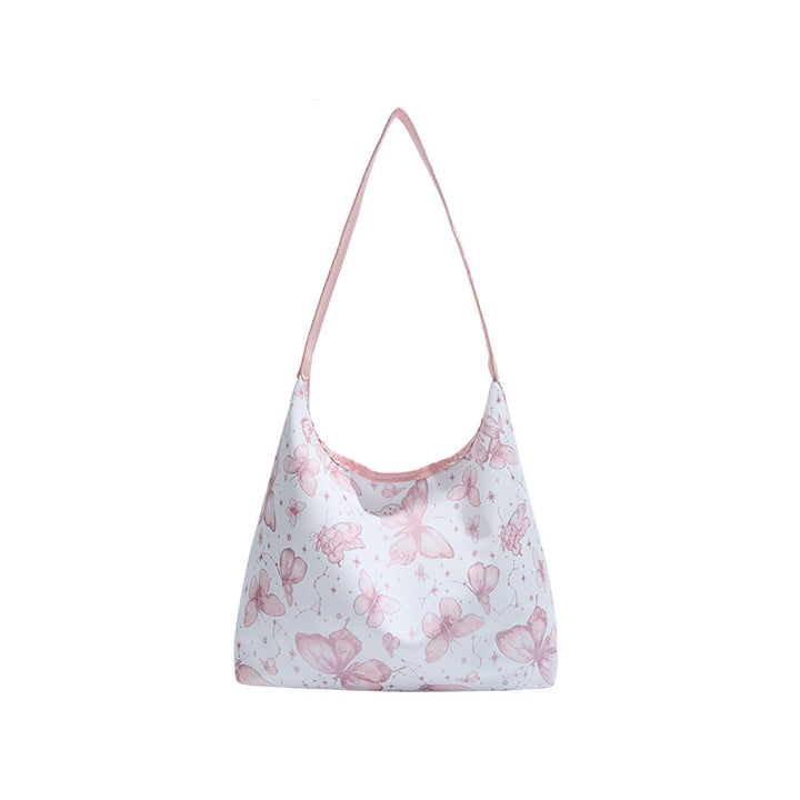 Damen Hobo-Tasche mit floralem Schmetterlingsmotiv Nord Taschen