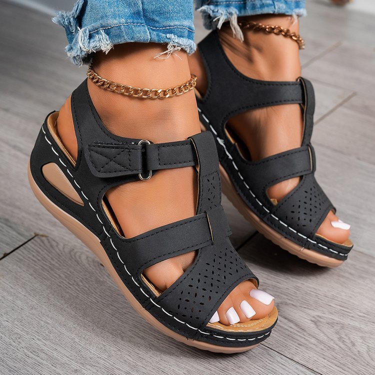 Damen Komfortable Riemensandalen mit anatomischem Fußbett