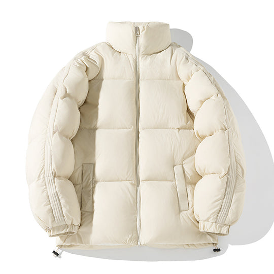 Unisex Oversize-Pufferjacke mit hohem Stehkragen, seitlichen Armreißverschlüssen und Kordelzug Nord Taschen
