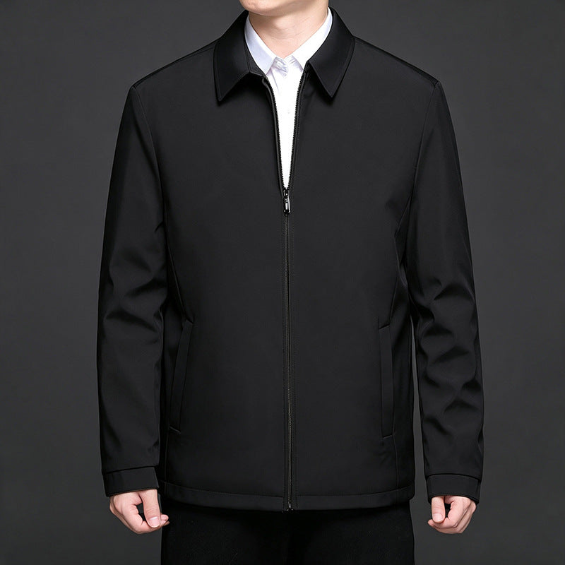 Herren leichte gesteppte Übergangsjacke mit innenliegendem Quiltfutter und klassischem Kragen Nord Taschen