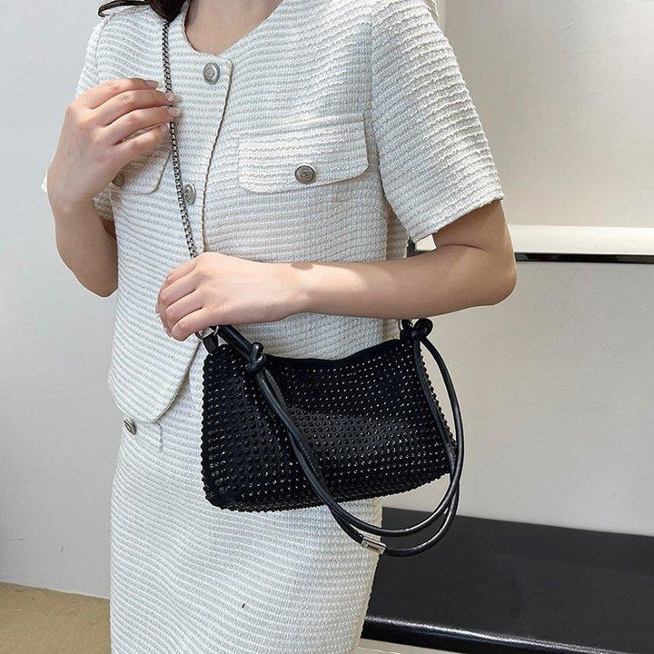 Damen Glamouröse Handtasche mit funkelnder Strassverzierung Nord Taschen