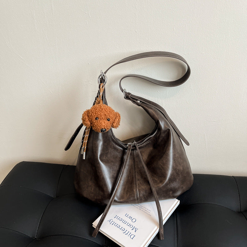Damen Hobo-Tasche mit elegantem Kordelzug und geschmeidigem Kunstleder Nord Taschen