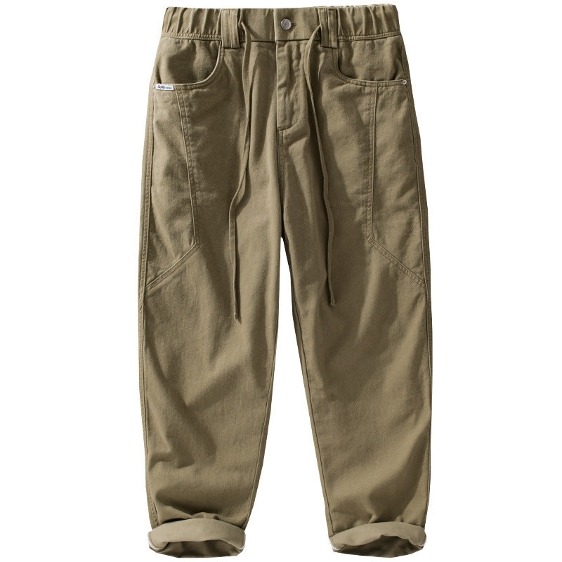 Herren Utility-Cargohose mit elastischem Bund, Tunnelzug und aufgesetzten Taschen Nord Taschen