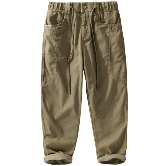 Herren Utility-Cargohose mit elastischem Bund, Tunnelzug und aufgesetzten Taschen Nord Taschen