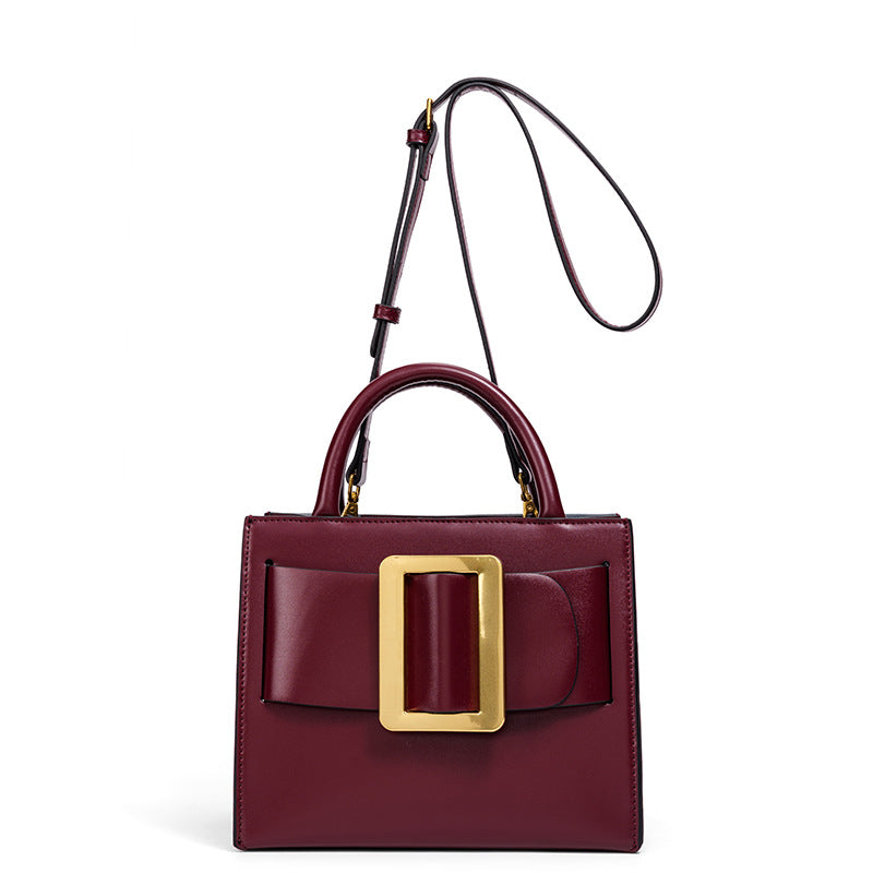 Damen Designer Handtasche mit markantem Schnallenverschluss Nord Taschen