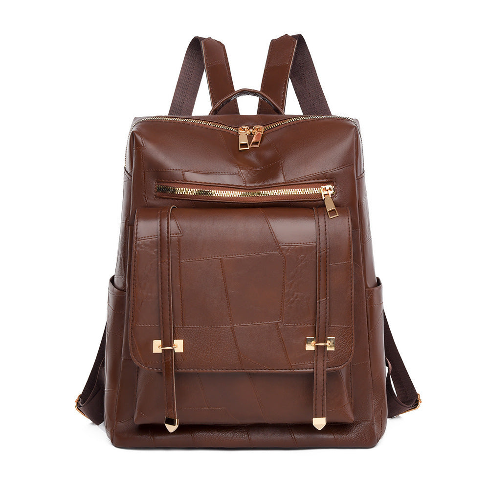 Damen eleganter Rucksack mit strukturiertem Design und goldenen Akzenten Nord Taschen