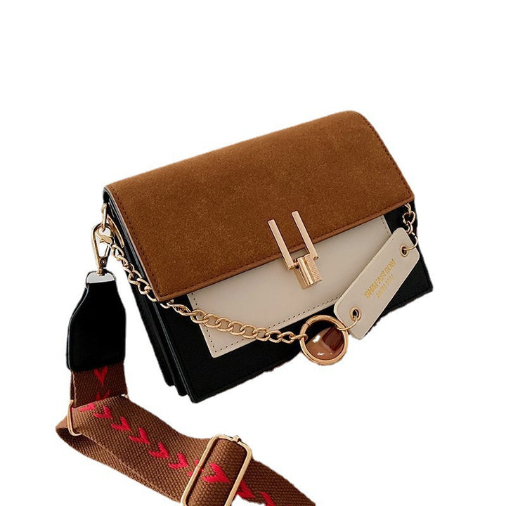 Damen elegante Umhängetasche mit stilvollem Kettenverschluss und hochwertiger Textur Nord Taschen