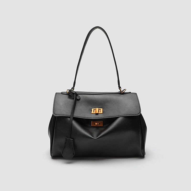 Damen Schultertasche mit eleganter Klappenoptik und praktischen Innentaschen Nord Taschen