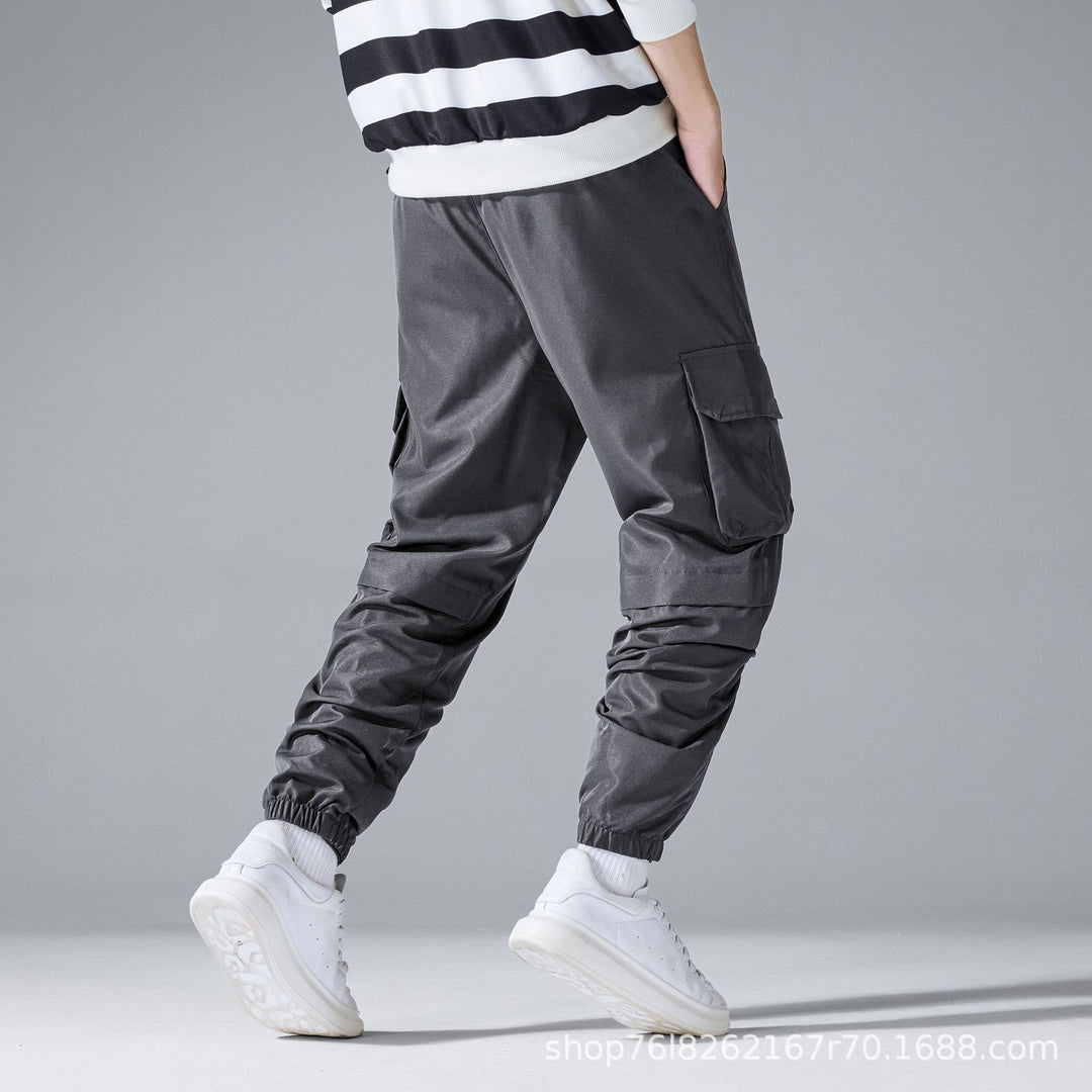 Herren Cargo-Jogginghose mit Tunnelzug, elastischen Knöchelbündchen & Mehrfachtaschen Nord Taschen