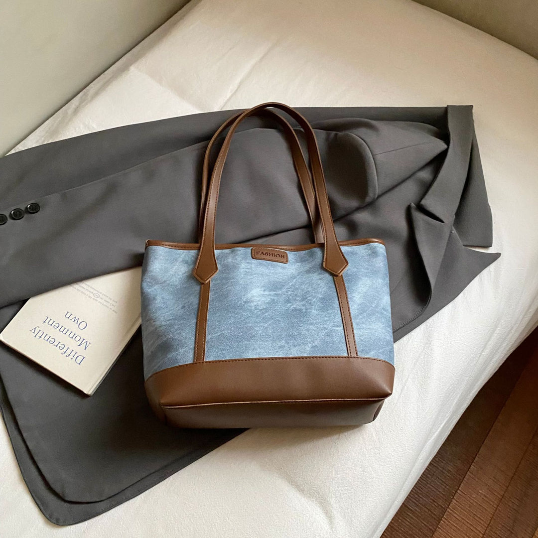 Damen modische Einkaufstasche mit elegantem Farbkontrast und stabilen Griffen Nord Taschen