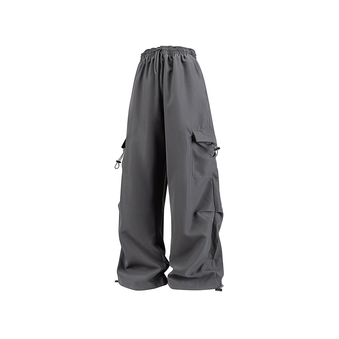 Herren Weite technische Cargo‑Hose mit Tunnelzugbund, Mehrfachtaschen und Kordelzugabschluss Nord Taschen