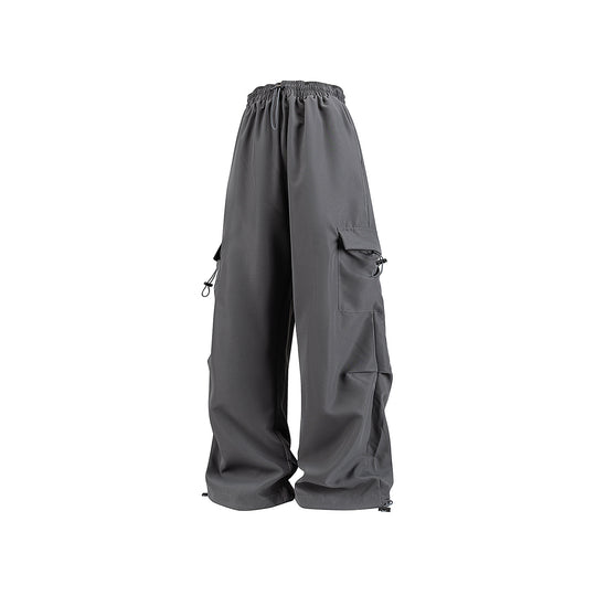 Herren Weite technische Cargo‑Hose mit Tunnelzugbund, Mehrfachtaschen und Kordelzugabschluss Nord Taschen