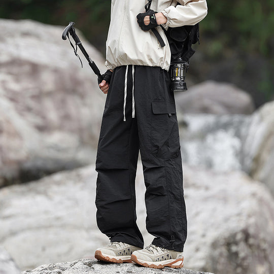 Herren Leichte technische Cargo-Trekkinghose mit Kordelzugbund, verstärkten Saumkanten und verstellbarem Beinabschluss Nord Taschen