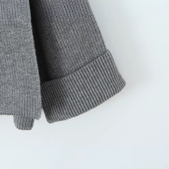 Damen Oversized Rollkragen‑Strickpullover mit Rippstruktur Nord Taschen