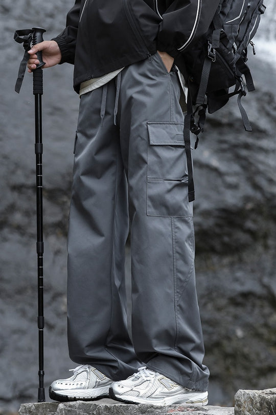 Herren Oversized Outdoor‑Cargohose mit Zugbund, großen Klapp‑ und Utility‑Taschen Nord Taschen