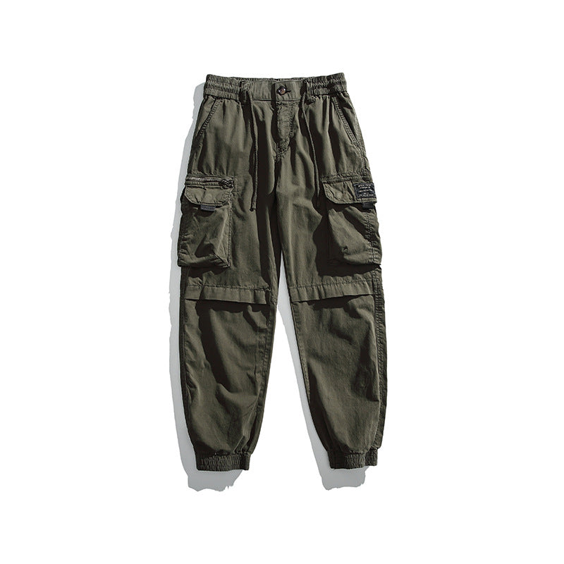 Herren Multifunktionale Cargo-Jogginghose mit Tunnelzugbund, Kniepaneelen und Mehrfachtaschen Nord Taschen
