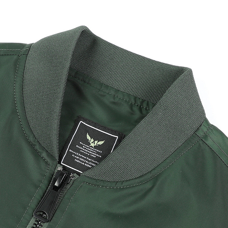 Herren Thermisch isolierte Nylon-Bomberjacke mit Ärmeltasche und Rippenbündchen Nord Taschen