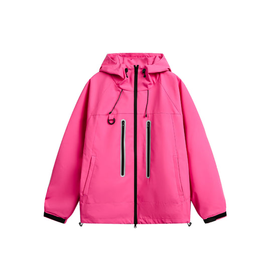 Damen Wasserdichte Parka-Jacke mit Kapuze und versiegelten Reißverschlüssen Nord Taschen