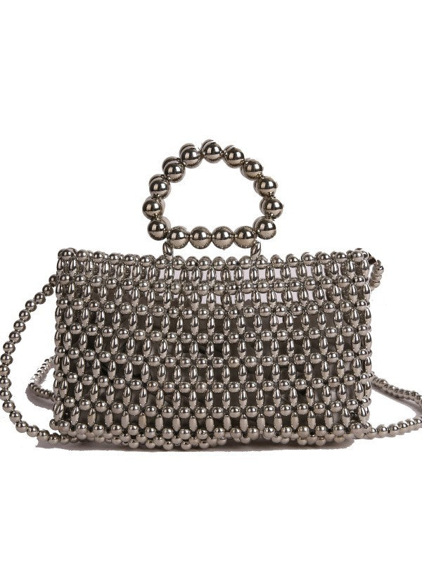 Damen Perlenhandtasche mit elegantem Design und abnehmbarem Schulterriemen Nord Taschen