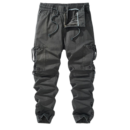 Herren Cargo-Jogginghose mit elastischem Bund, Reißverschluss-Cargotaschen und verstellbarem Saum Nord Taschen