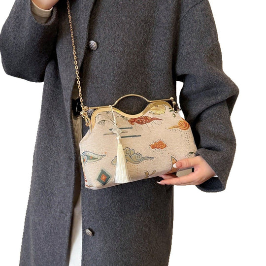 Damen elegante Umhängetasche im nostalgischen Design Nord Taschen