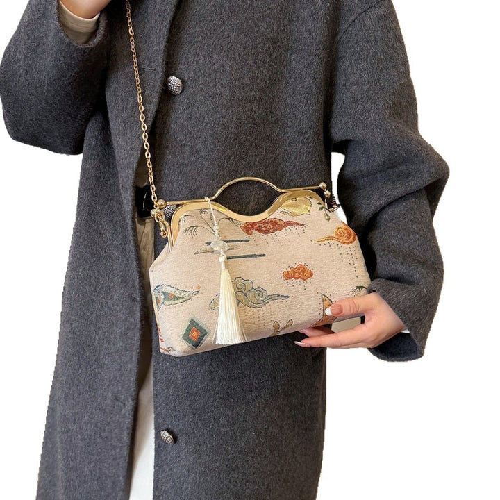 Damen elegante Umhängetasche im nostalgischen Design Nord Taschen