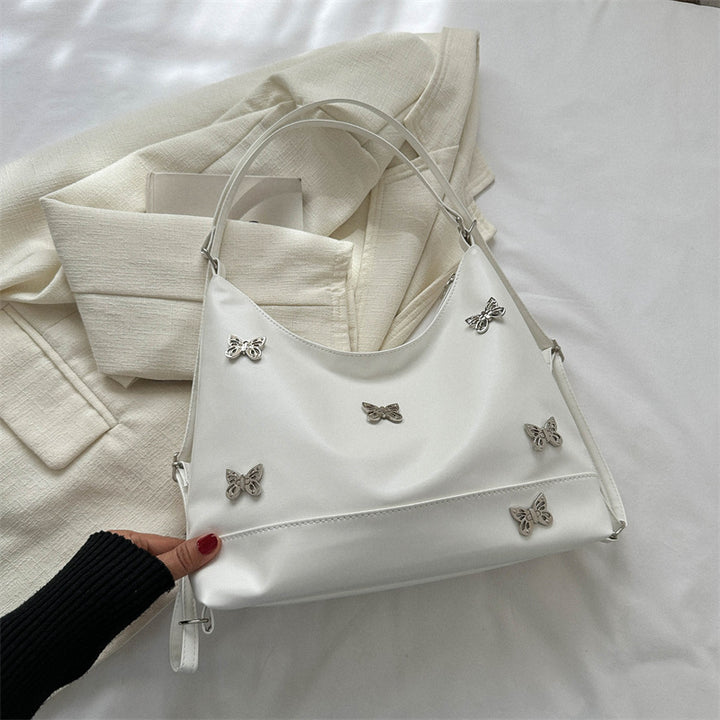 Damen Hobo-Tasche mit verspielten Schmetterlingsapplikationen und verstellbarem Schulterriemen Nord Taschen
