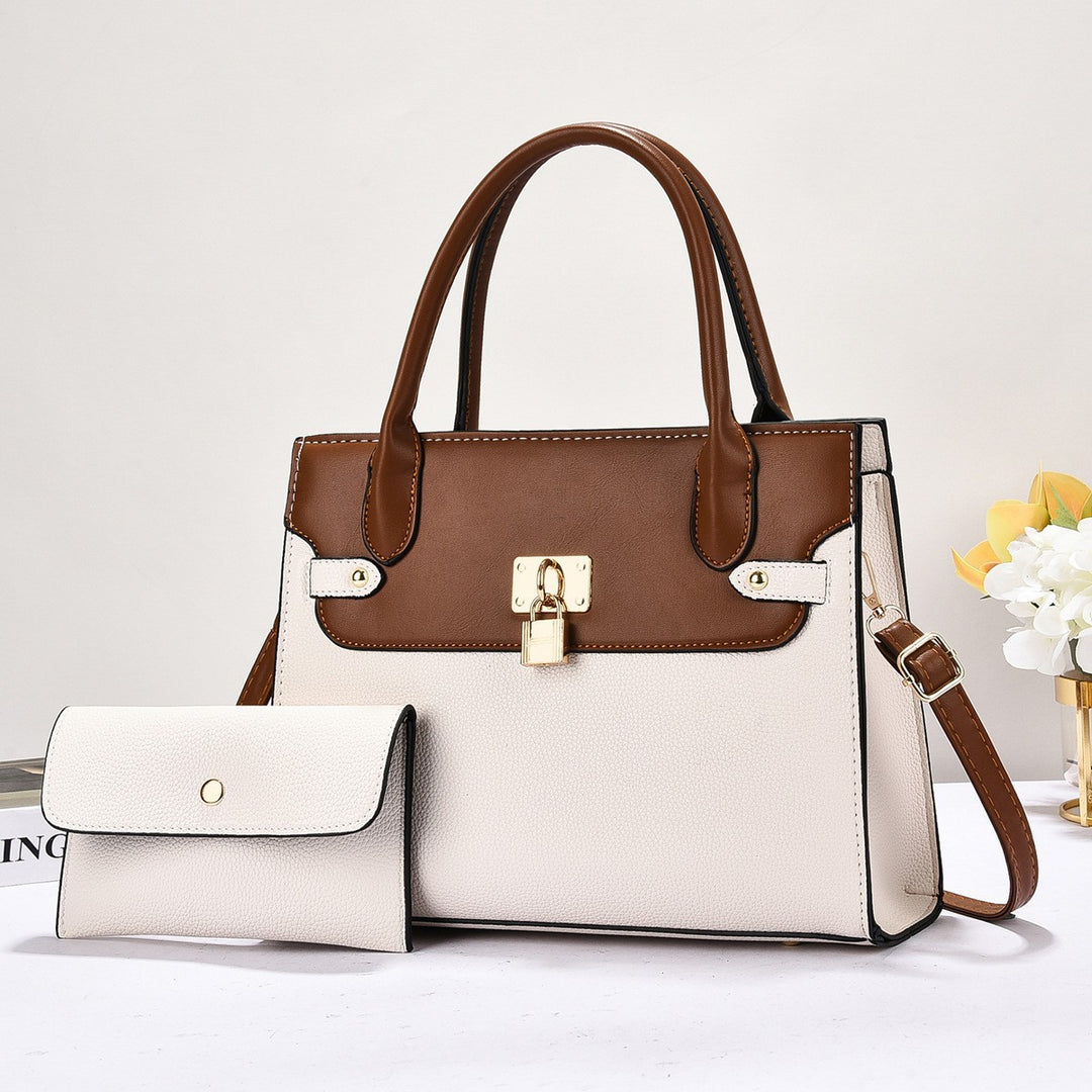 Damen strukturierte Handtasche mit abnehmbarer Mini-Geldbörse Nord Taschen
