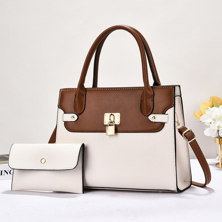 Damen strukturierte Handtasche mit abnehmbarer Mini-Geldbörse Nord Taschen